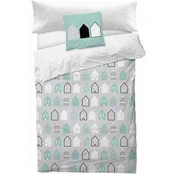 NORKIDS Funda nórdica Sweet Home Grey Cama 90