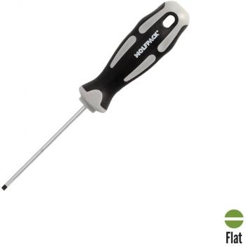 Destornillador Plano Vaciado Acero S2 con Mango TPR Bimaterial - 0,5 x Ø 3,0 x 75 mm DIN5265