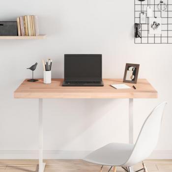 Tablero de escritorio madera maciza de haya 100x60x4 cm Marrón
