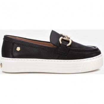 Mocasines de Piel 161319 negro Carmela - Elegantes zapatos planos de mujer en color negro con suela de goma