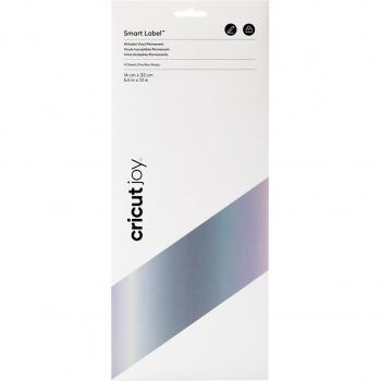 Cricut Joy Smart Label Writable Vinyl Permanent 4 Sheets Silver 5.5x13