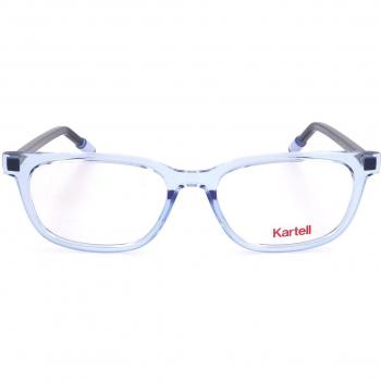 Kartell KL017V 04 Men's Eyeglasses Blue Size 53 - Frame Only, Free Lenses, HSA/FSA Insurance, Blue Light Block Available