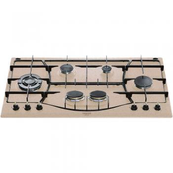 Piano Cottura a Gas Hotpoint PHN 960MST (AV) R/HA, 90 cm, 6 Fuegos, Encendido Electrónico, Color Avena
