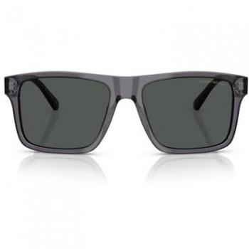 Emporio Armani EA4232 Sunglasses, Color: 610687, Male, Square Shape, Gray, Size: 57 MM, Dark Grey Smoke Lenses