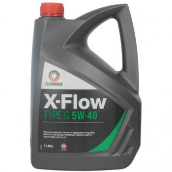 Aceite de motor COMMA X-Flow G 5W40, 4L - Aceite sintético para motores diésel y gasolina, viscosidad 5W-40, capacidad de 4 litros, formulación avanzada para protección