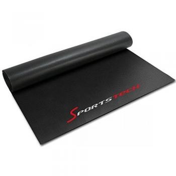 Sportstech Esterilla Protección de suelo 4-6mm | Esterilla Protectora para aparatos de fitness | Alfombra antideslizante para cintas de correr y bicicletas | Resistente al sudor - También para Yoga