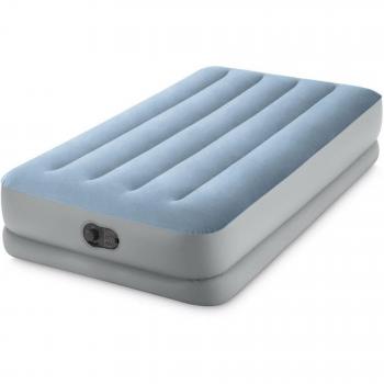 Colchón hinchable Dura Beam Comfort INTEX Individual 99x191x42cm con bomba eléctrica USB integrada, inflado automático, peso máximo 136kg, material flocado más PVC laminado