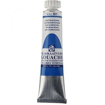 Azul claro Cian acualeras opacas - 20 ml