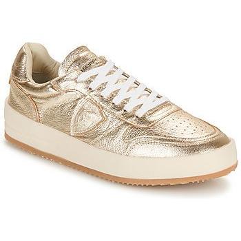 Philippe Model Women's Nice Low Gold Sneakers - Size 9 US