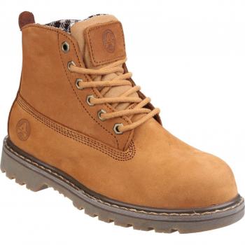 Amblers Ladies Safety FS103 Goodyear Welted Safety Boots in Honey, Size 5