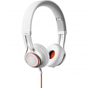 Jabra Revo - Auriculares cerrados con cable y micrófono / mando a distancia, blanco