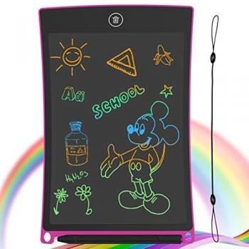 GUYUCOM Tableta de Escritura LCD, Tablero de Dibujo electrónico de 8.5 Pulgadas - Tablero de Graffiti de con Bloqueo de Pantalla borrable para Pinturas niños y Juguete Educativo