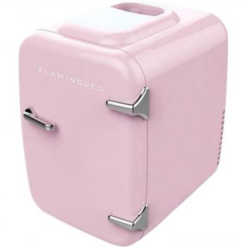 Nevera Flamingueo Portátil Eléctrica Vintage 4 Litros Rosa Pastel