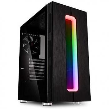 Kolink Nimbus RGB Midi-Tower - Carcasa para PC - Panel Lateral de Vidrio Templado - Iluminación RGB - Negro