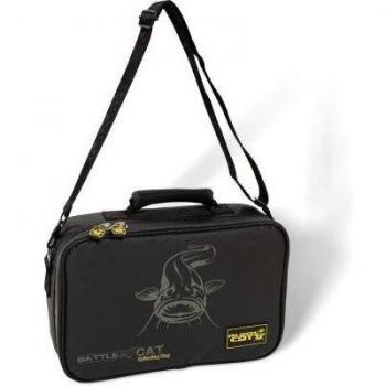 Bolsa de Caza Black Cat Battle Cat - Trousse para Señuelos, 38cm x 25cm x 10cm, Bandolera y Tipo Riñonera