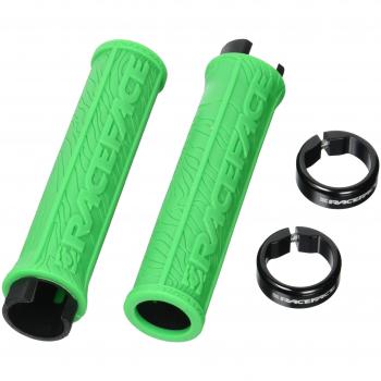 Race Face Half Nelson - Puños para Bicicleta Verde Verde