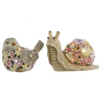 Figura Decorativa de Jardín Home ESPRIT Magnesio 30 x 20 x 28 cm (2 Unidades)