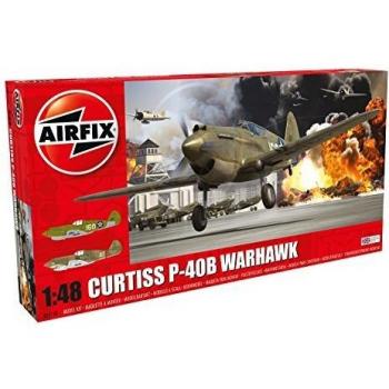 Airfix A05130 Curtiss P-40B Warhawk Model, Multi Colour