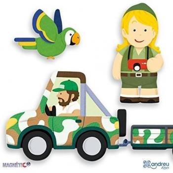 Andreu Toys - Jungla magnética, 17 piezas