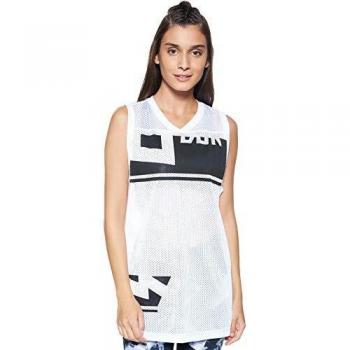 Reebok Wor Myt Mesh Bball Tank Top, Mujer, Blanco, 2XS