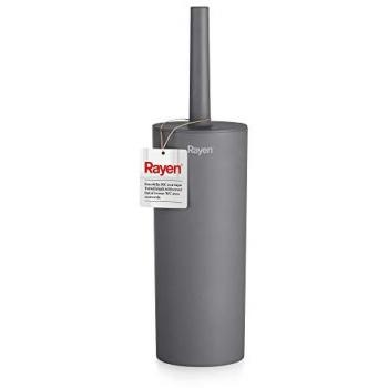 Escobilla WC Rayen con Tapa | Limpieza Eficiente | Ultra Suave | 37 x 9,2 cm