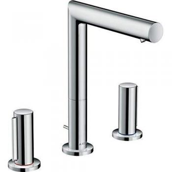 Hansgrohe Mezclador de lavabo de 3 agujeros HG 200 Mango cromado Axor Uno Zero