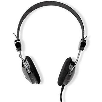 NEDIS Auriculares Diadema con Cable Auriculares Diadema con Cable | 3.5 mm | Longitud del Cable: 1.10 m | Negro Negro 1.10 m