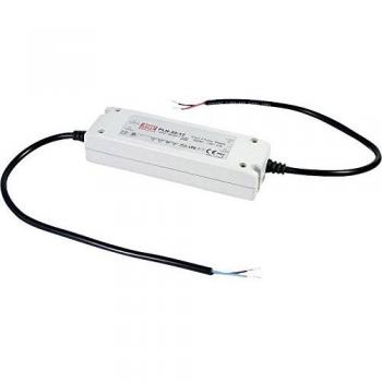 Transformador LED Mean Well PLN-30-24, 30 W, 24 V CC, Corriente constante 1.25 A, Circuito PFC, Protección contra sobrecargas