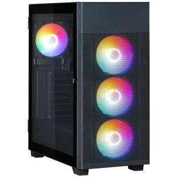 Caja PC Zalman S5 Neo ATX, 4 Ventiladores ARGB, 2 USB 3.0, Mini-ITX y mATX, Negro