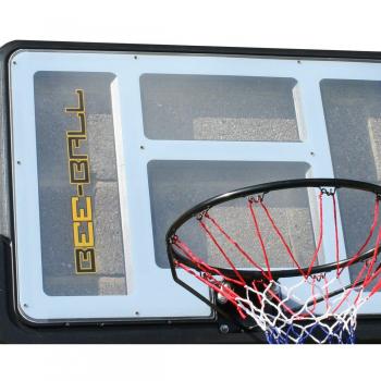 BEE-BALL ZY-020 - Canasta de baloncesto de tamaño reglamentario con marco, aro flexible y red