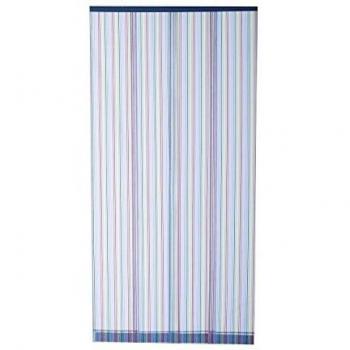 Cortina de puerta antimosquitos ajustable multicolor 4 bandas 100 x 220 cm