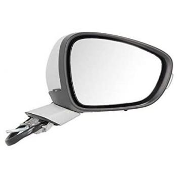 Espejo retrovisor Alkar 6148870 - Espejos Exteriores, compatible con vehículos, espejo convexo, acabado en negro, diseño aerodinámico, incluye soporte de montaje y ajuste manual