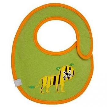 Lässig - Babero talla pequeña, impermeable, diseño de tigre salvaje