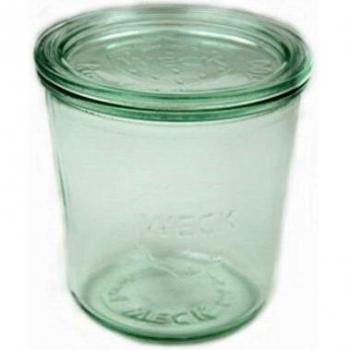 Lote de 6 frascos de vidrio Weck con tapa y abrazaderas, capacidad 850 ml, diámetro 100 mm