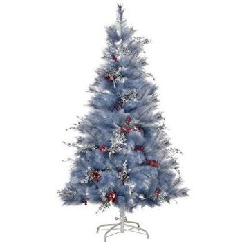 Árbol de Navidad Artificial HOMCOM 150 cm con 222 Ramas Ignífugas