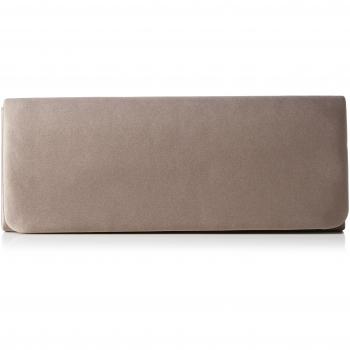 Berydale Clutch de satén para Mujer,Bandolera con Cadena Adicional, Gris