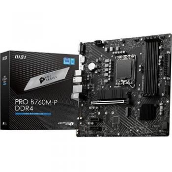 MSI PRO B760M-P DDR4 Micro ATX Motherboard (LGA 1700, Intel B760)