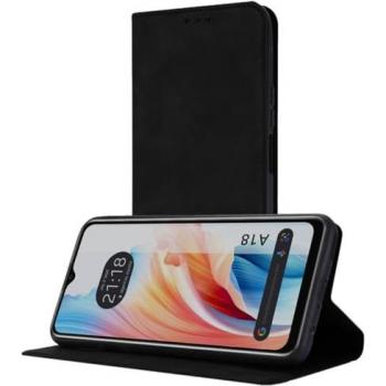 Funda Libro de Polipiel con Tarjetero para Oppo A18 Color Negra