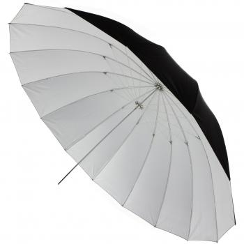 PhotoSEL UM472W - Paraguas Parabólico Reflector y Difusor para Estudio de Foto y Video, Color Blanco, 182cm