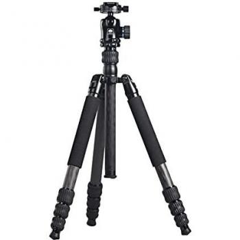Trípode de Carbono Multifuncional Sirui MT-2204 con Cabezal Esférico MT-20, 4 Secciones, Max. 1550mm, Carga Máx. 15KG