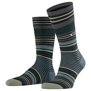 Burlington Men's Stripe Wool Socks - One Size (40-46), Virgin Wool Design