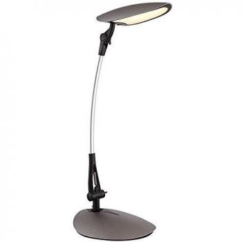 Lámpara de Escritorio LED 9W Beaver, Cromada, Con Interruptor Flexible