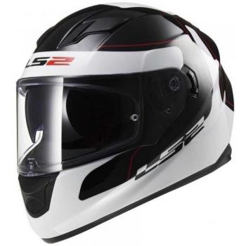 LS2 103202112XS FF320 Casco Stream Lunar, Color Negro/Blanco, Tamaño XS