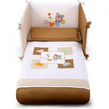 Pali 068715076 Juego de ropa de cama, 3 pieza Love Cacao