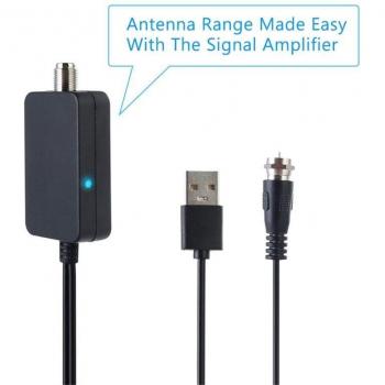 Amplificador de señal USB para antena de TV Digital HD DVBT2, bajo ruido