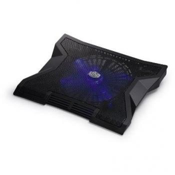 Base de Refrigeración para Portátil Cooler Master NotePal XL con Ventilador LED Azul Silencioso 230mm y Hub USB - Compatible hasta 17 Pulgadas