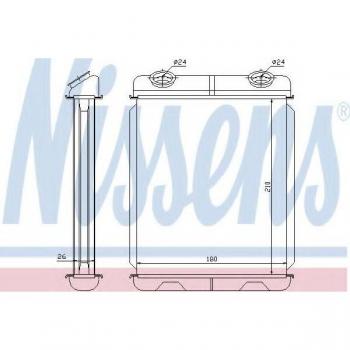 Radiador de calefacción NISSENS 73341, tipo: calentador, características: diseño eficiente, fácil instalación, compatibilidad con diversos modelos de vehículos, fabricado con materiales de alta calidad para una larga durabilidad y rendimiento óptim
