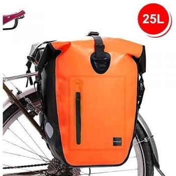 Waterfly Bolsa Alforja Trasera para Bicicleta 25L Alforja Maletero Impermeable Asiento Trasero de Bicicleta de Carretera Bicicleta de Montaña