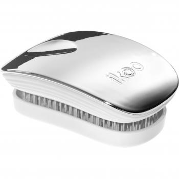 Cepillo Ikoo Pocket Metálico Oyster Blanco Plateado según Medicina China