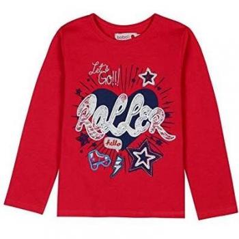 boboli Stretch Knit T-Shirt For Girl Camiseta, Rojo